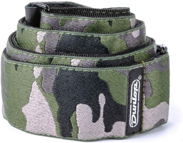 Dunlop Jacquard Guitar Strap, Ranger Green (Camo)