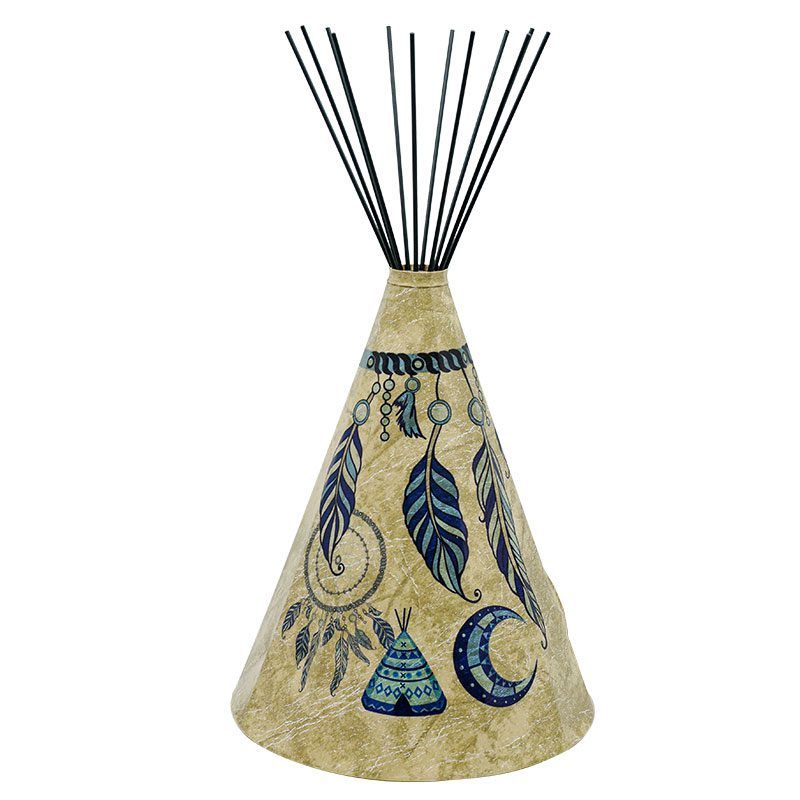Special Edition Blue Accent Dream Catcher Parchment Desk Teepee Lamp LRG (NEW)