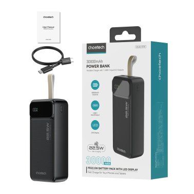 Choetech 30,000 mAh Multi Port Power Bank