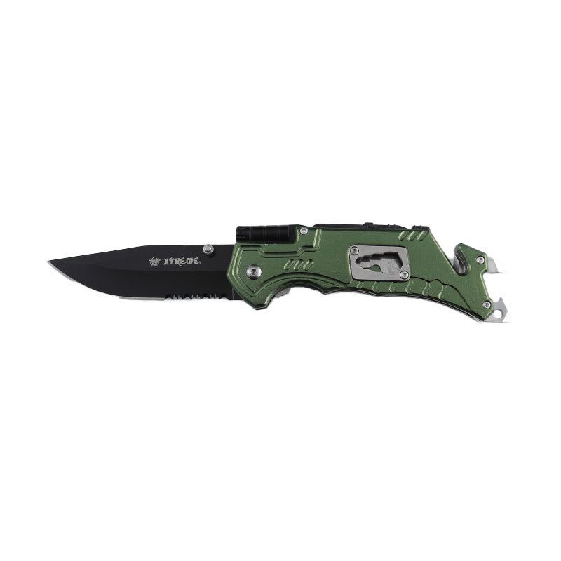 Xtreme Defender Utility Folding Knife Green 108 (NEW)