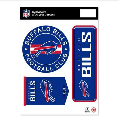NFL Team Decal Set 8x11 - Buffalo Bills
