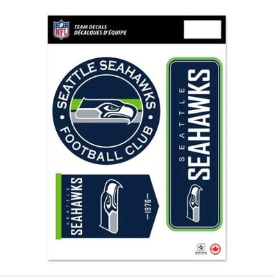 NFL Team Decal Set 8x11 - Seattle Seahawks