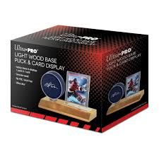 Ultra Pro Puck &amp; Card Holder Light Wood