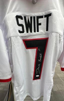 LEAF 2021 D'Andre Swift Signed Football Jersey