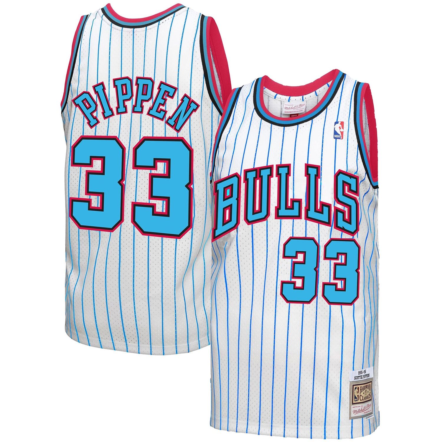 Mitchell &amp; Ness Chicago Bulls Scottie Pippen 95-96 Basketball Jersey (805)