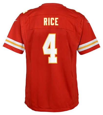Nike Kansas City Rashee Rice Football Jersey