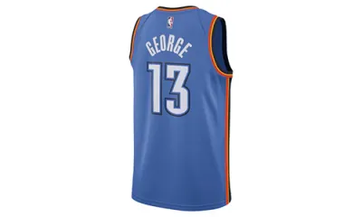 Nike Swingman Oklahoma City Thunder Paul George Basketball Jersey (805)