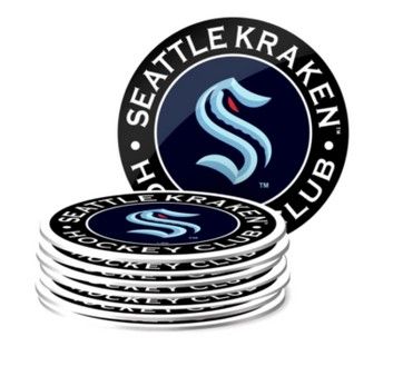NHL Coaster Set (8 Pack) - Seattle Kraken