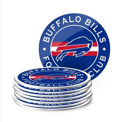 NFL Coaster Set (8 Pack) - Buffalo Bills