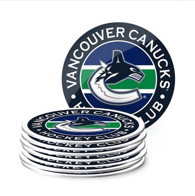NHL Coaster Set (8 Pack) - Vancouver Canucks