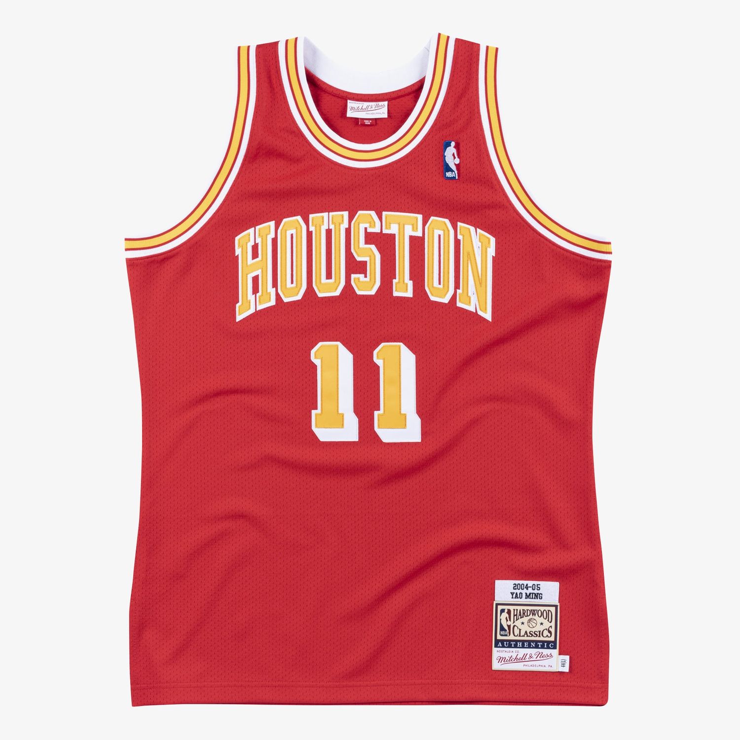 Mitchell &amp; Ness Houston Rockets Yao Ming Basketball Jersey (918)