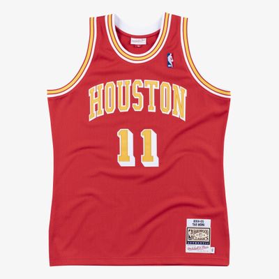Mitchell &amp; Ness Houston Rockets Yao Ming Basketball Jersey (918)
