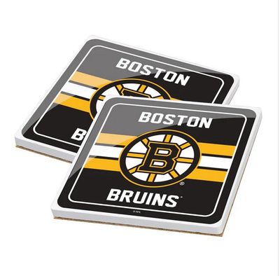 NHL Ceramic Coaster Set (2 Pack) - Boston Bruins