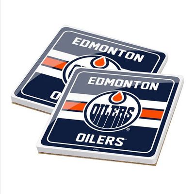 NHL Ceramic Coaster Set (2 Pack) - Edmonton Oilers