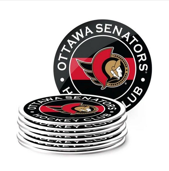 NHL Coaster Set (8 Pack) - Ottawa Senators