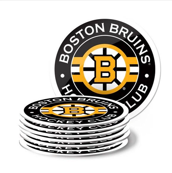 NHL Coaster Set (8 Pack) - Boston Bruins