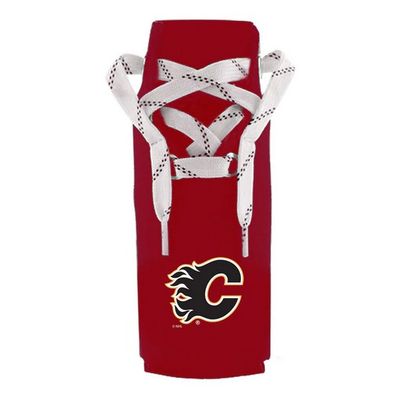 NHL Lace Up Bottle Suit - Calgary Flames (Neoprenen Beverage Insulator)