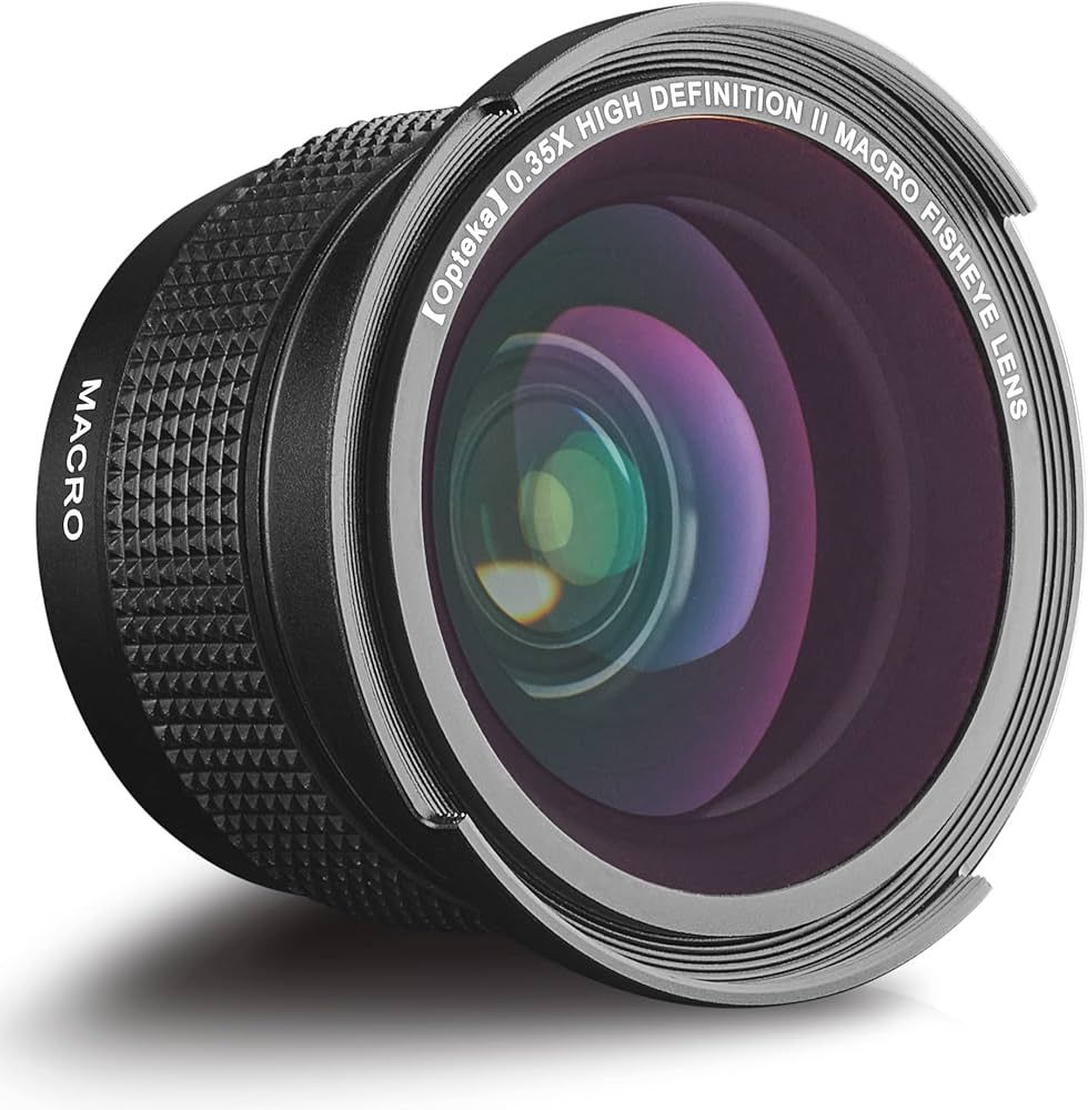 Opteka 0.35 X High Definition II Macro Fisheye Lens Attachement 58-52MM (238)