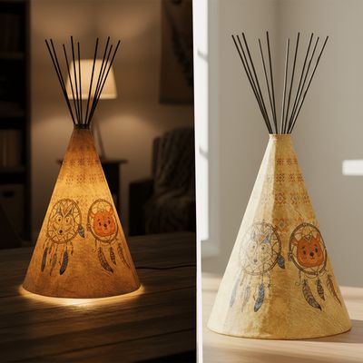 Special Edition Small Animal Dreamcatcher Parchment Desk Teepee Lamp SM (NEW)