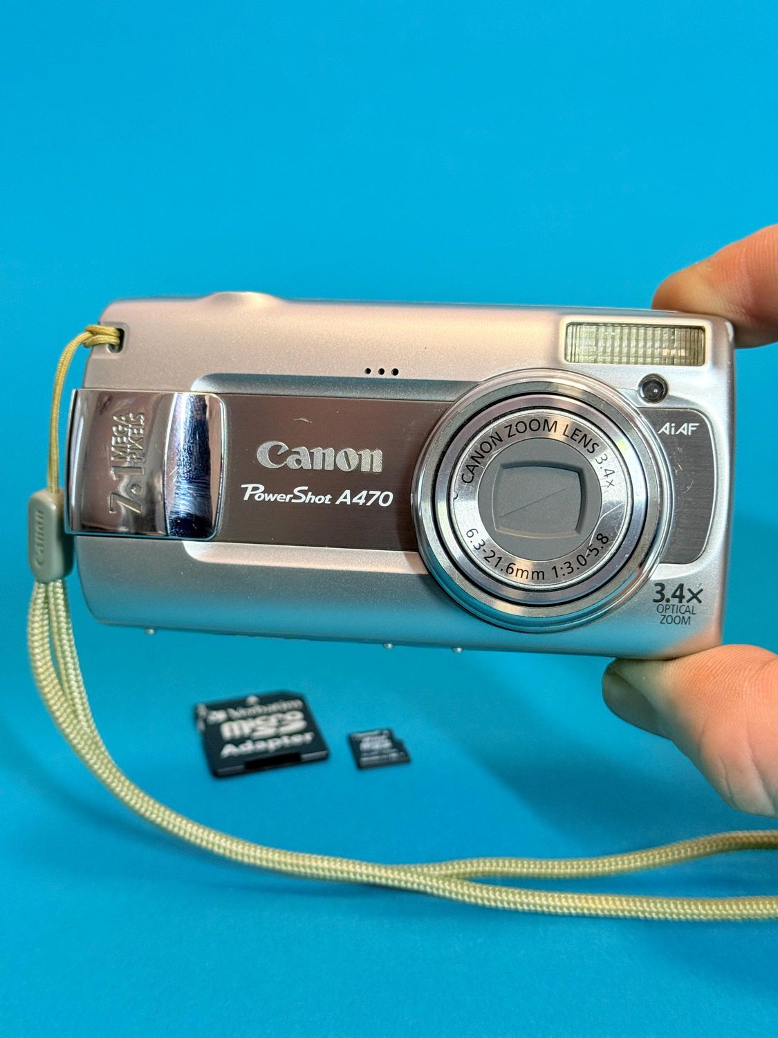 Canon PowerShot A470 7.1MP Digital Camera W/Case (597)