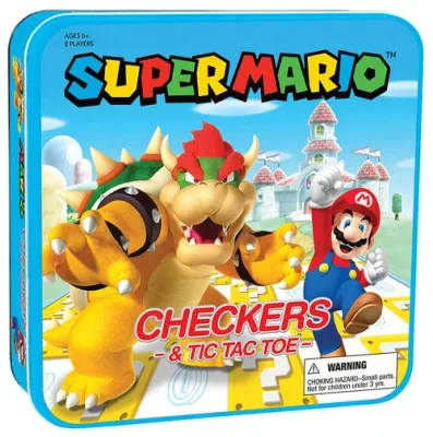 Super Mario vs Bowser Checkers &amp; Tic Tac Toe