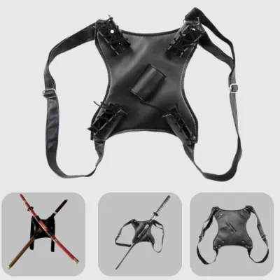 Double Katana Sword Back Holster (983)
