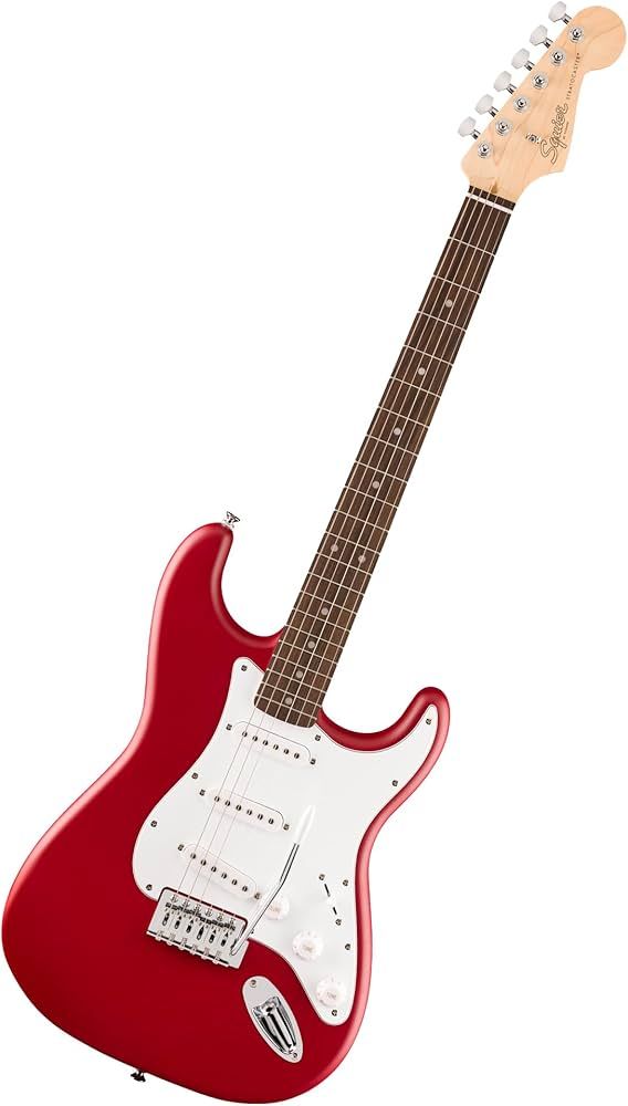 Squier Stratocaster Cherry Red *Final Sale, Cracked Finish