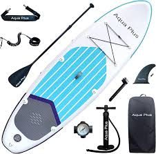 Aqua Plus 6" Inflatable Paddle Board W/Electric Pump/Paddles/Manual Pump (593)