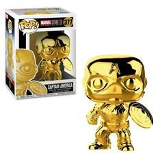 Funko POP! Marvel Studios The First Ten Years - Captain America #377 (Gold Chrome)