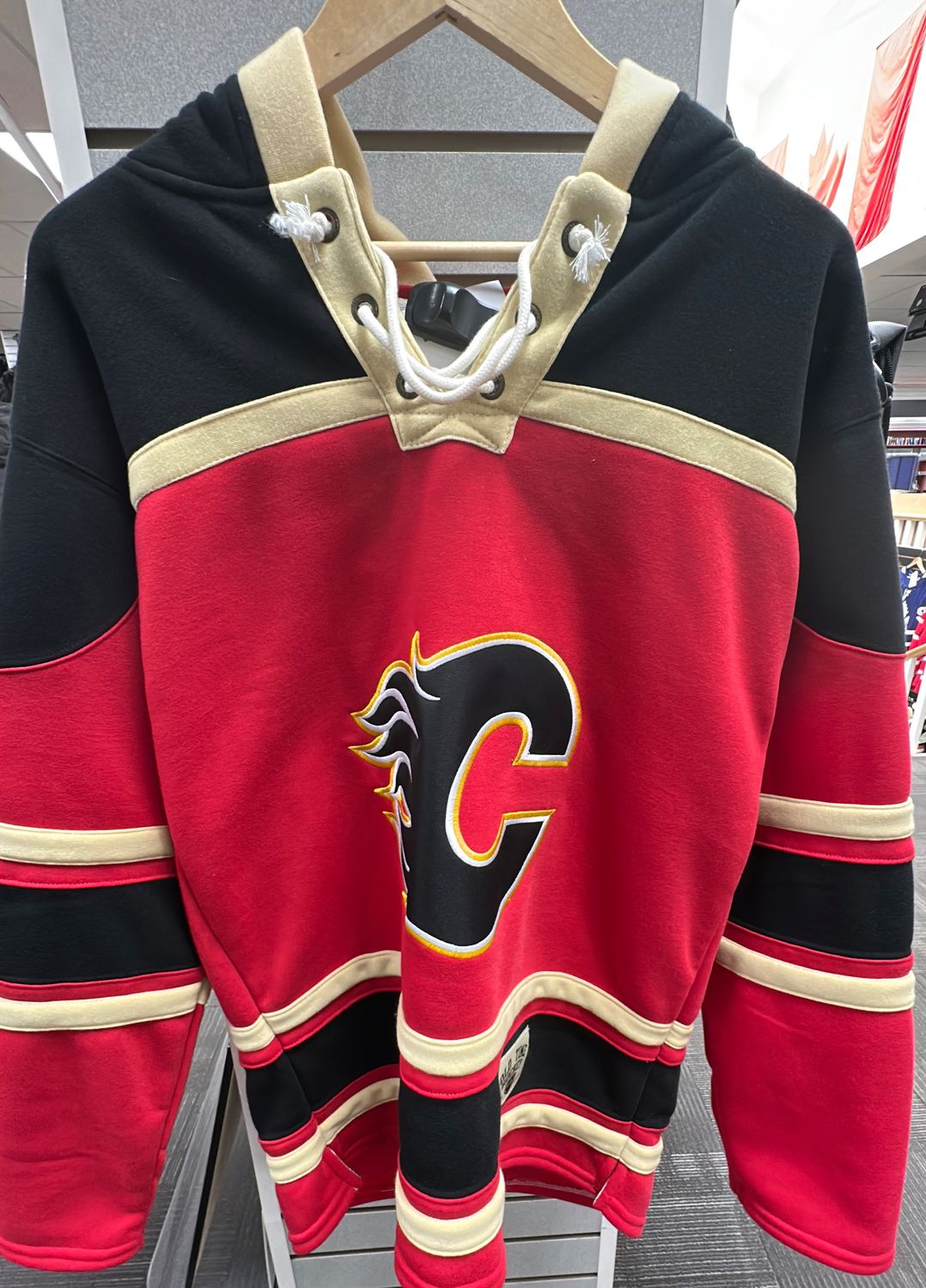 Old Time Hockey Calgary Falmes Hockey Hoodie