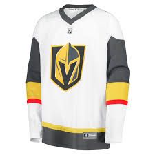 Youth Fanatics Vegas Golden Knights White Away Blank Hockey Jersey (111)