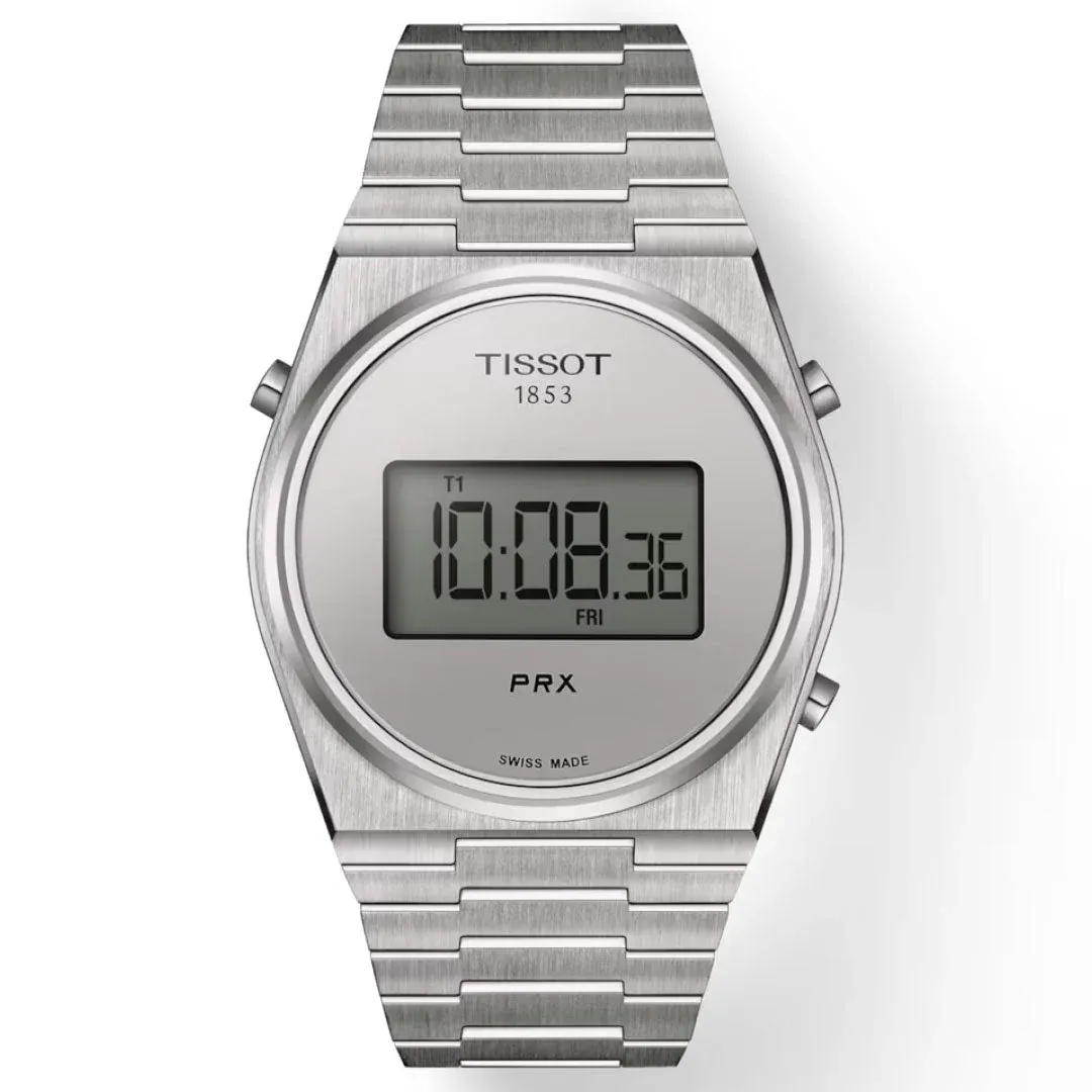 Tissot PRX 1853 Digital Chronograph Watch W/Case (T137463A)