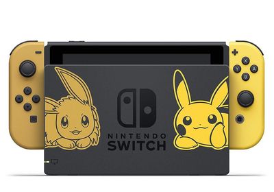 Nintendo Switch Console (Let's Go Pikachu Edition)
