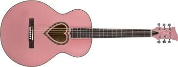 JJ Heart Acoustic Guitar W/Case