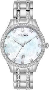 Bulova White Mother of Pearl Womens Watch (96P108) *Final Sale, Needs Battery*
