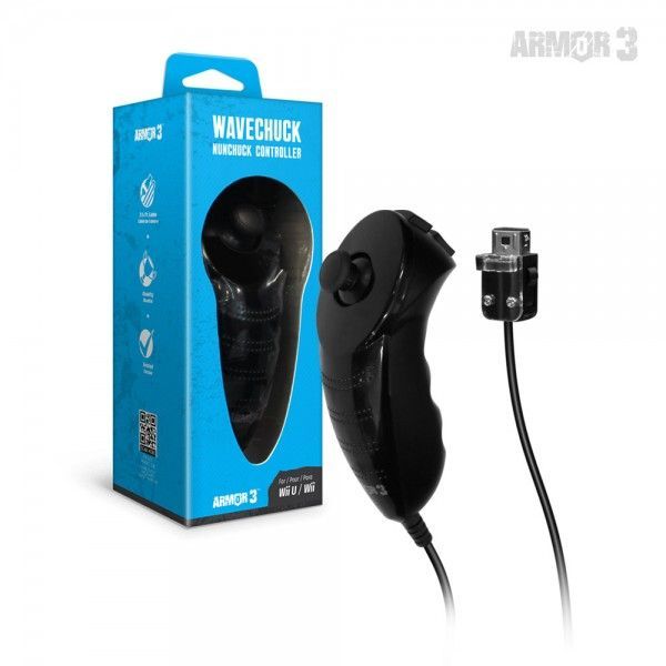 Armor 3 Wavechuck Nunchuck Controller, Wii/WiiU (NEW, Black)