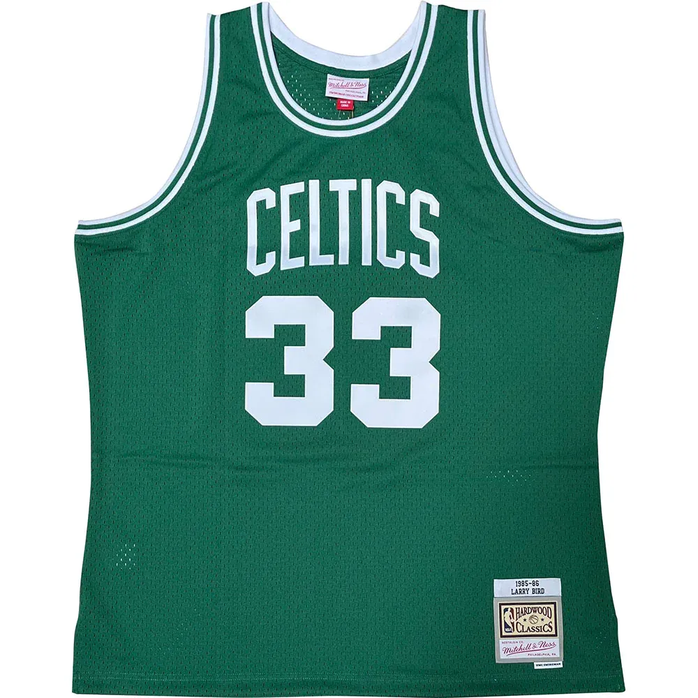 Mitchell &amp; Ness Hardwood Classics Boston Celtics Larry Bird Basketball Jersey (111)