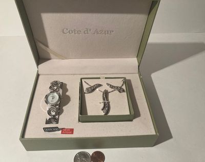 Cote d' Azur Watch &amp; Jewlery Combo