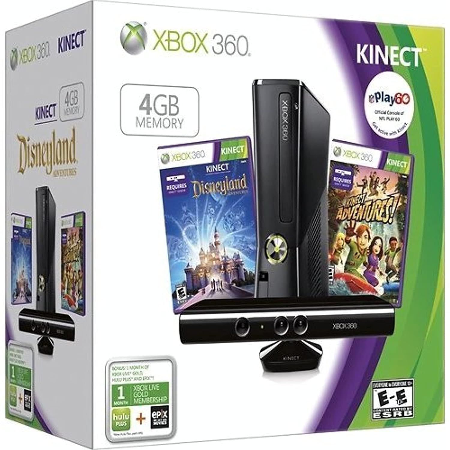 Xbox 360 Console, 4GB (Kinect Disneyland Adventures Bundle)