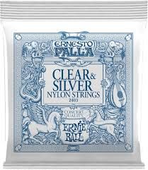 Ernie Ball Ernesto Palla Clear &amp; Silver Nylon Guitar Strings