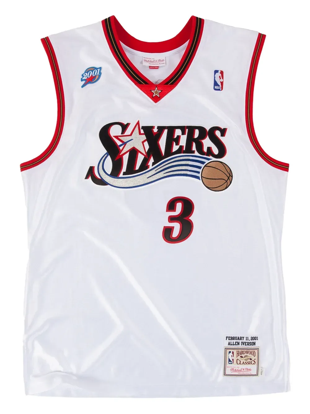 Mitchell &amp; Ness Philidelphia Sixers Allen Iverson Basketball Jersey (417)