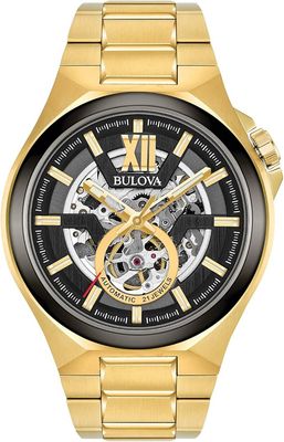 Bulova Classic Maquina Automatic Gold Tone Men's Watch (98A178)