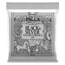 Ernie Ball Ernesto Palla Black &amp; Silver Nylon Guitar Strings