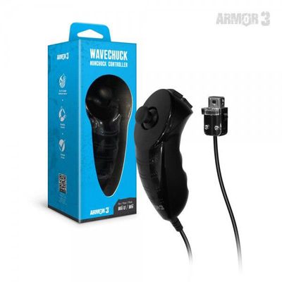 Armor 3 Wavechuck Wii/Wii U Nunchuck (Black/NEW)