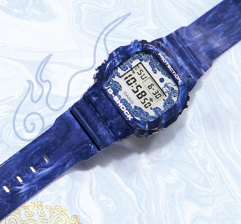 G-Shock Porcelain Series Digital Watch W/Case (DW-5600BWP-2)