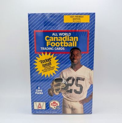 1991 All World CFL Canadian Football Hobby Box