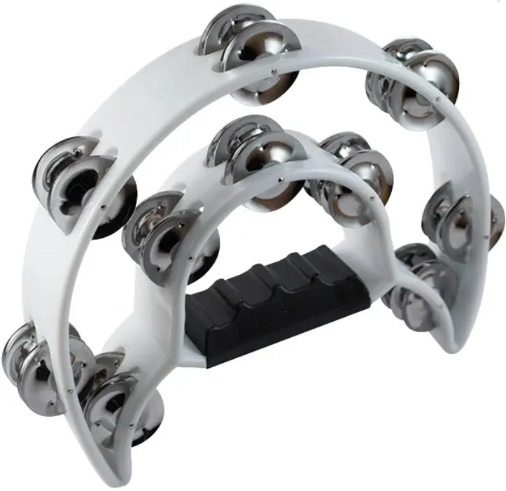 Mano Percussion Tambourine MP TDC-WH Double Cutaway White
