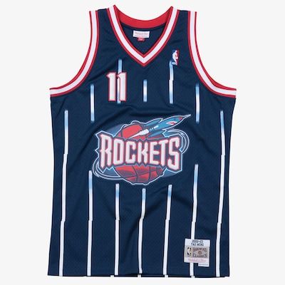 Mitchell &amp; Ness Houston Rockets Yao Ming Basketball Jersey (847)