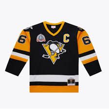 Mitchell &amp; Ness Pittsburgh Penquins Mario Lemieux Hockey Jersey