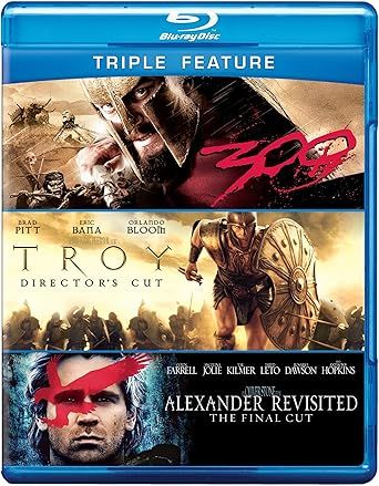 300 / Troy / Alexander Revisited, Blu-ray